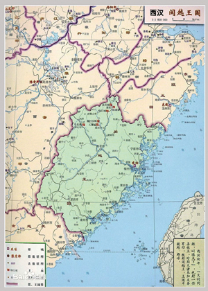 但东瓯国本在温州,其北疆界在今温岭温峤岭;因而台州不属于东瓯国,而图片