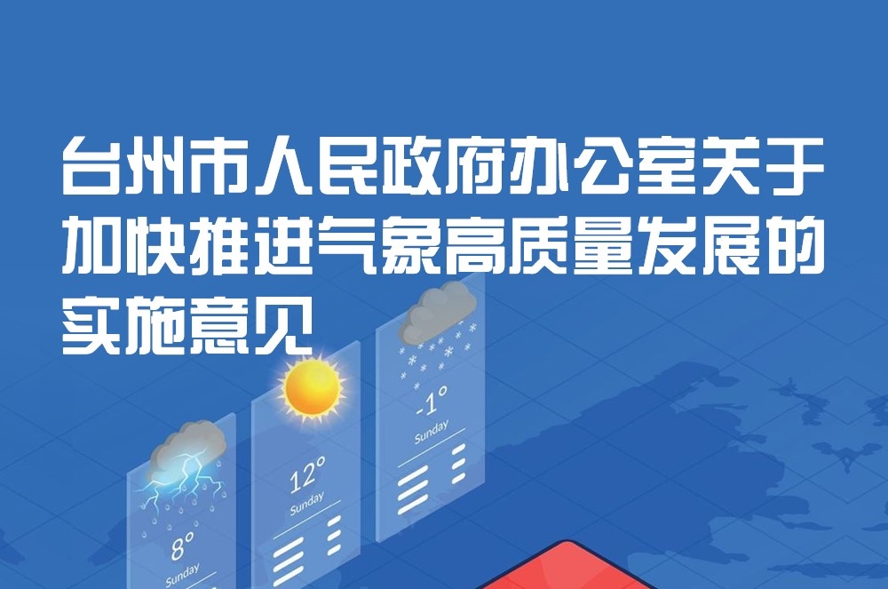 台州市人民政府办公室关于加快推进气象高质量发展的实施意见
